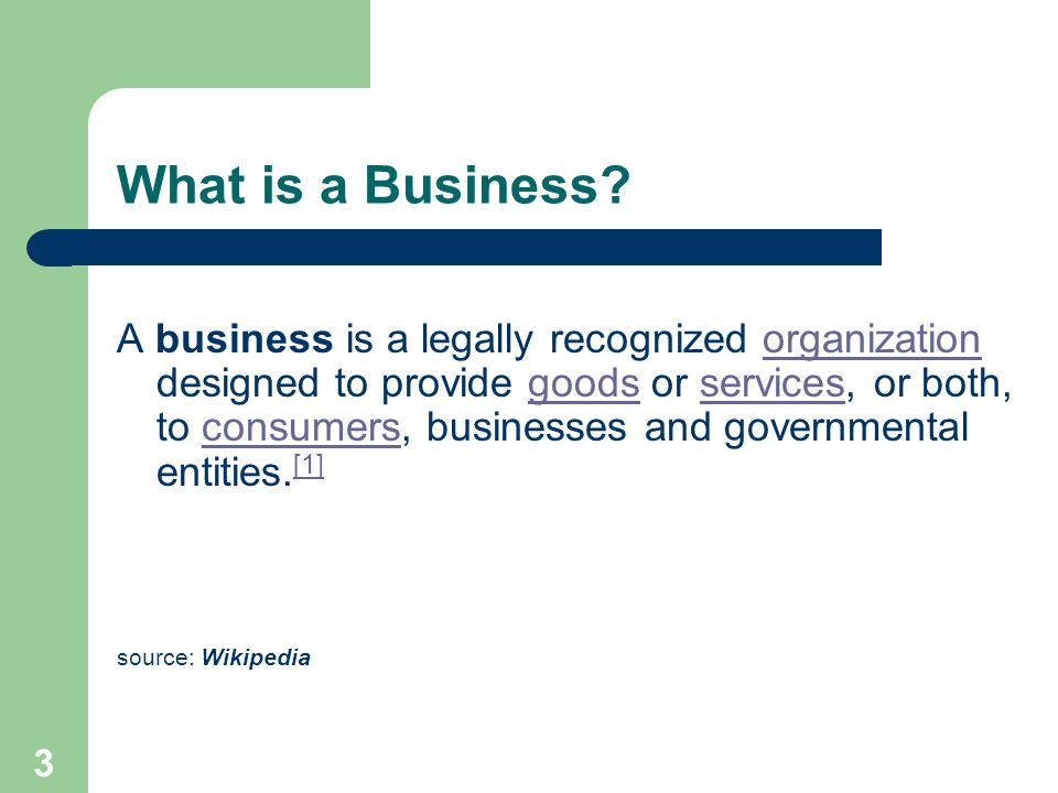 What is Business?